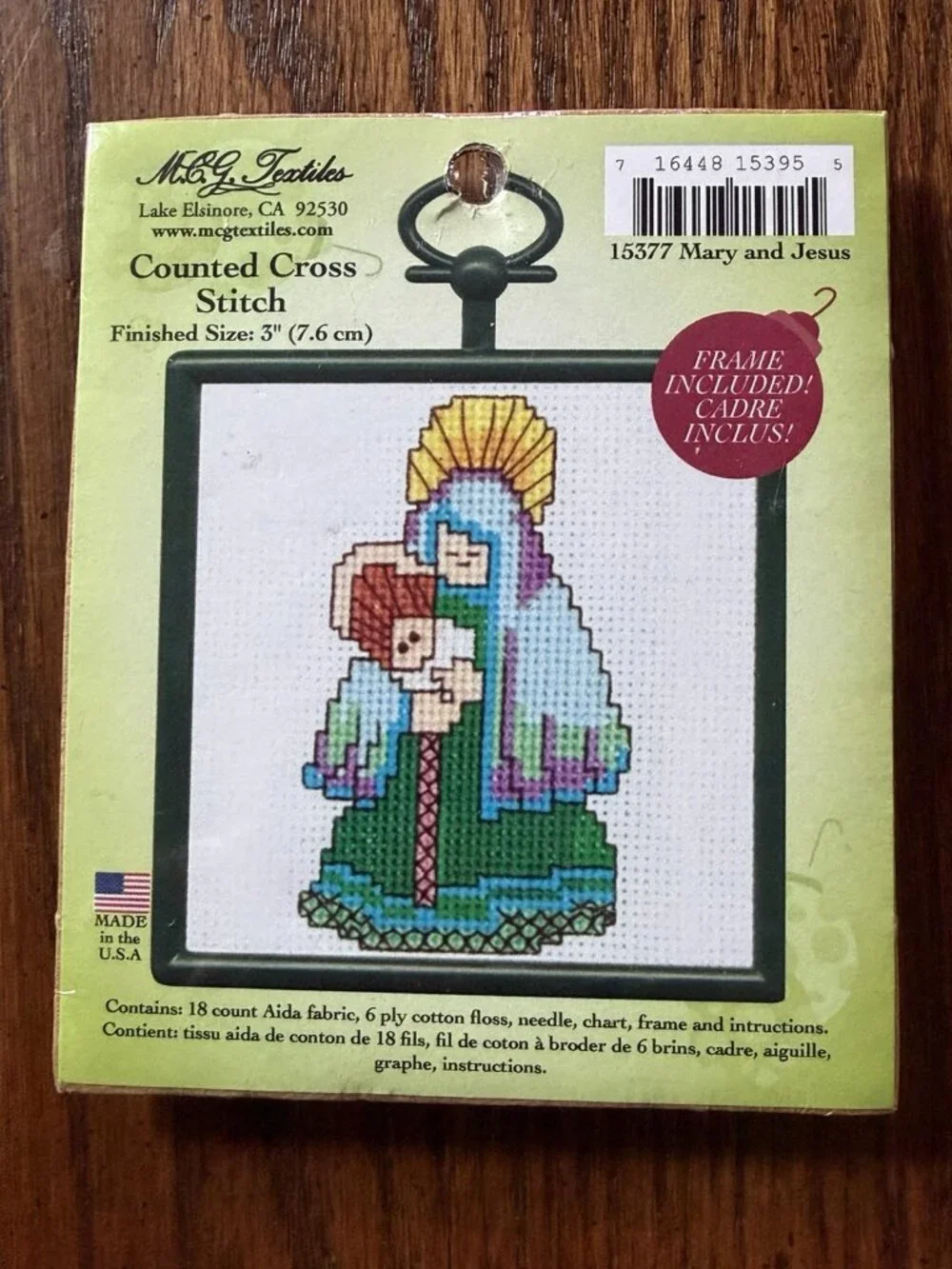 Bucilla Flamingo & M.C.G. Textiles Mary & Jesus Counted Cross Stitch